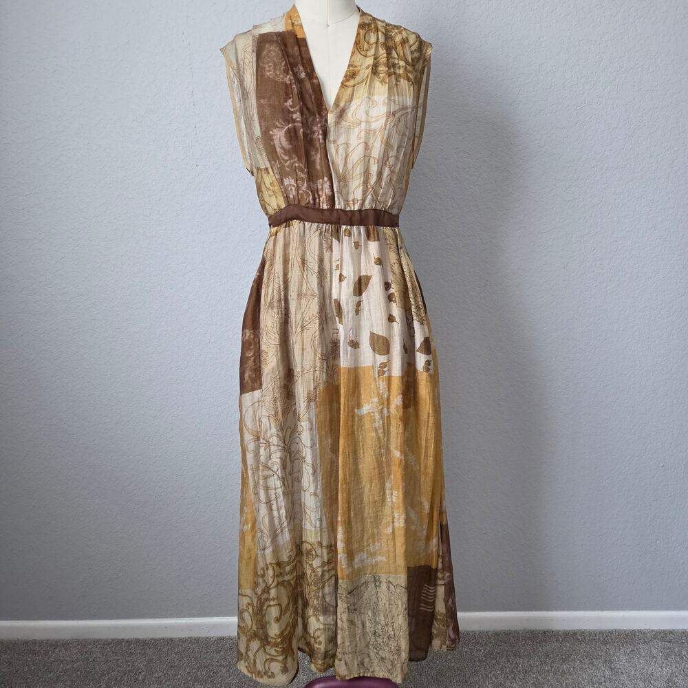 NWOT 100% Lyocell Patchwork Maxi Dress - Breezy & Soft